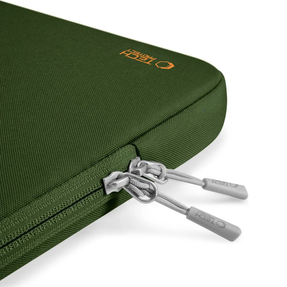 Uniwersalne etui na laptopa 13"-14" Tech-Protect Defender, ciemnozielone.